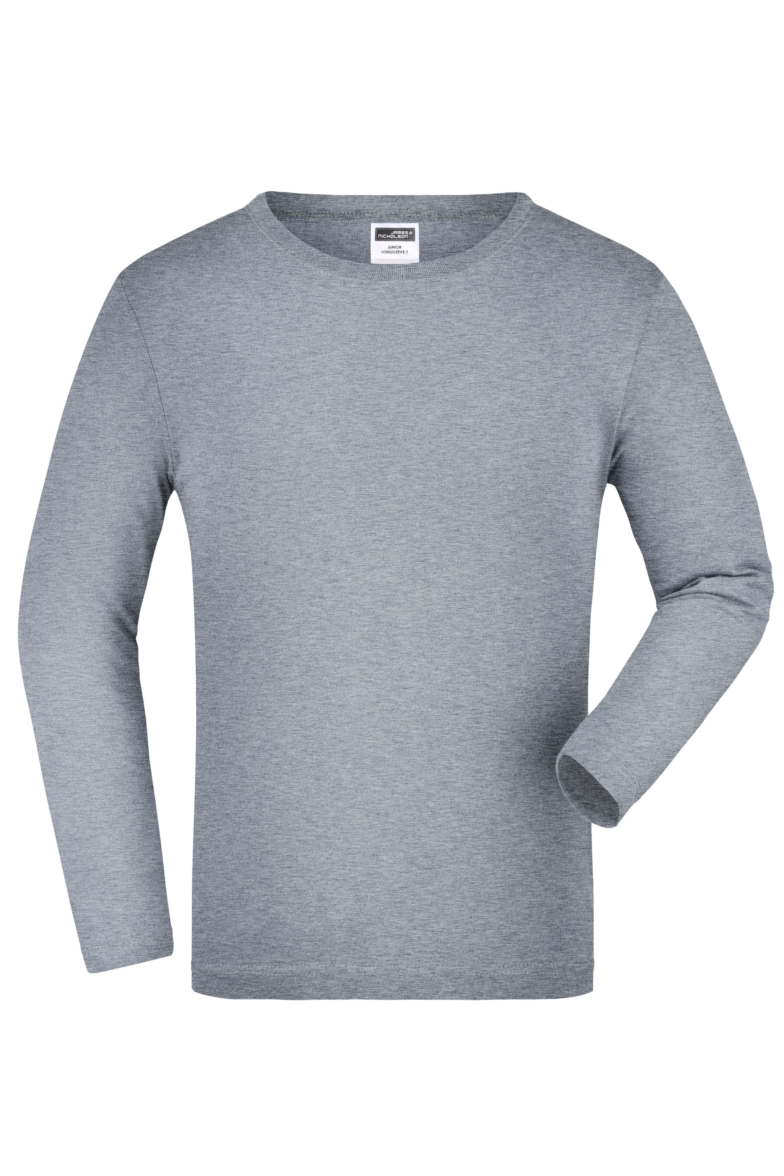 James & Nicholson Kinder Classic Lagarmshirt grey-heather