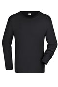 James & Nicholson Herrenhemd Slimfit Langarm black