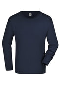 James & Nicholson Herrenhemd Slimfit Langarm navy