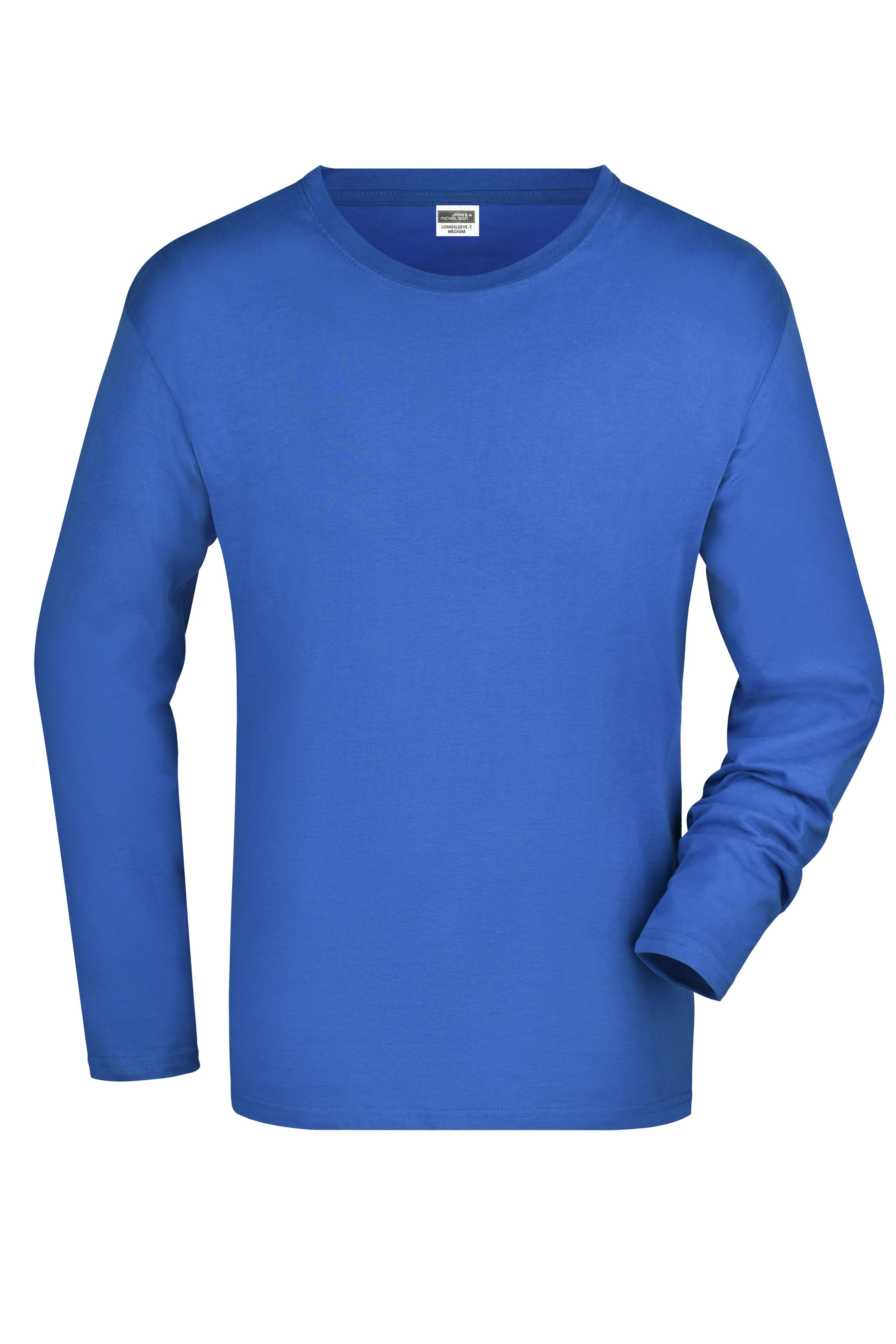 James & Nicholson Herrenhemd Slimfit Langarm royal