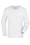James & Nicholson Herrenhemd Slimfit Langarm white