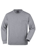 James & Nicholson Herren Sweatshirt mit Brusttasche grey-heather