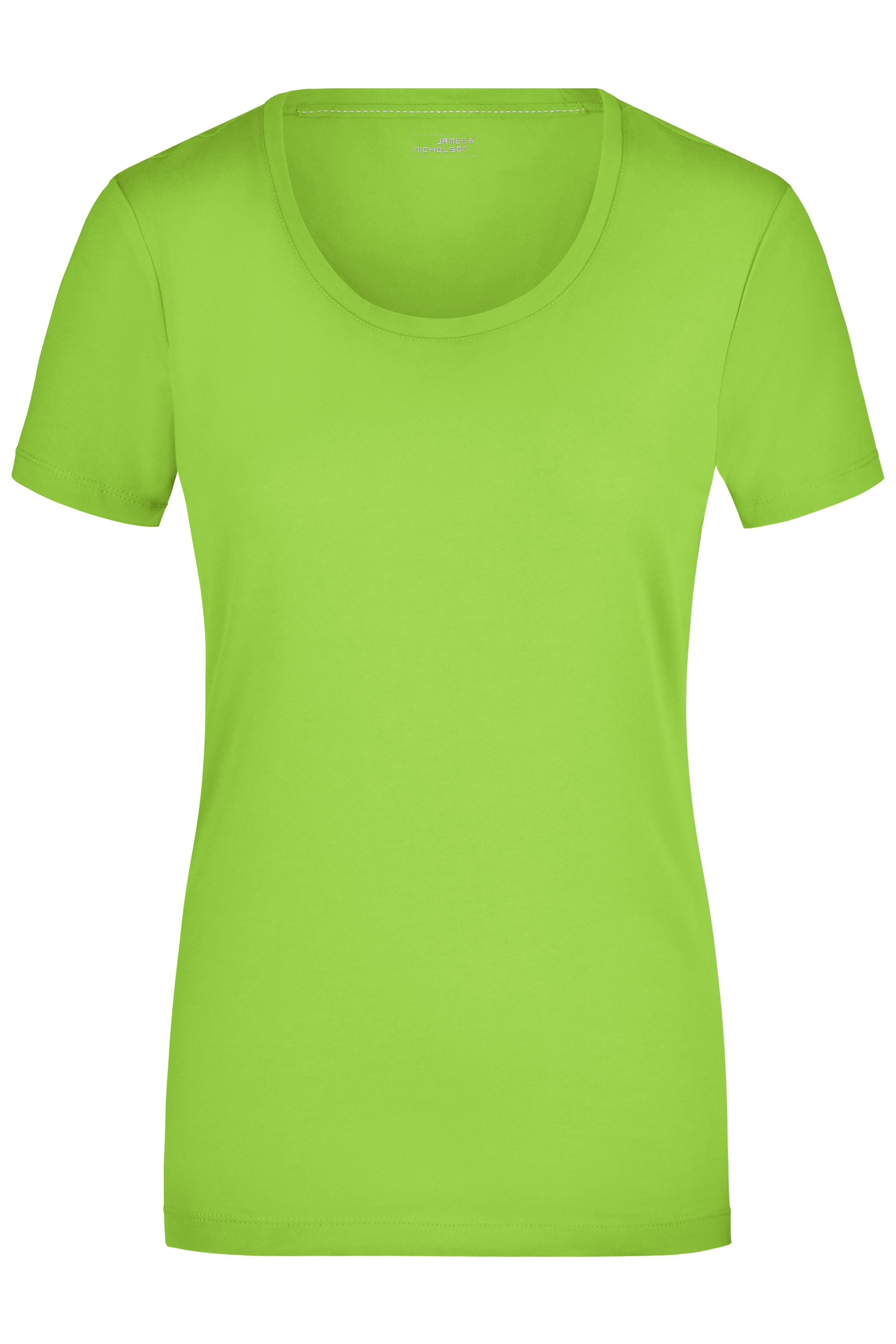 James & Nicholson Damen Elastic Rundhals Shirt lime-green