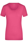 James & Nicholson Damen Elastic Rundhals Shirt pink