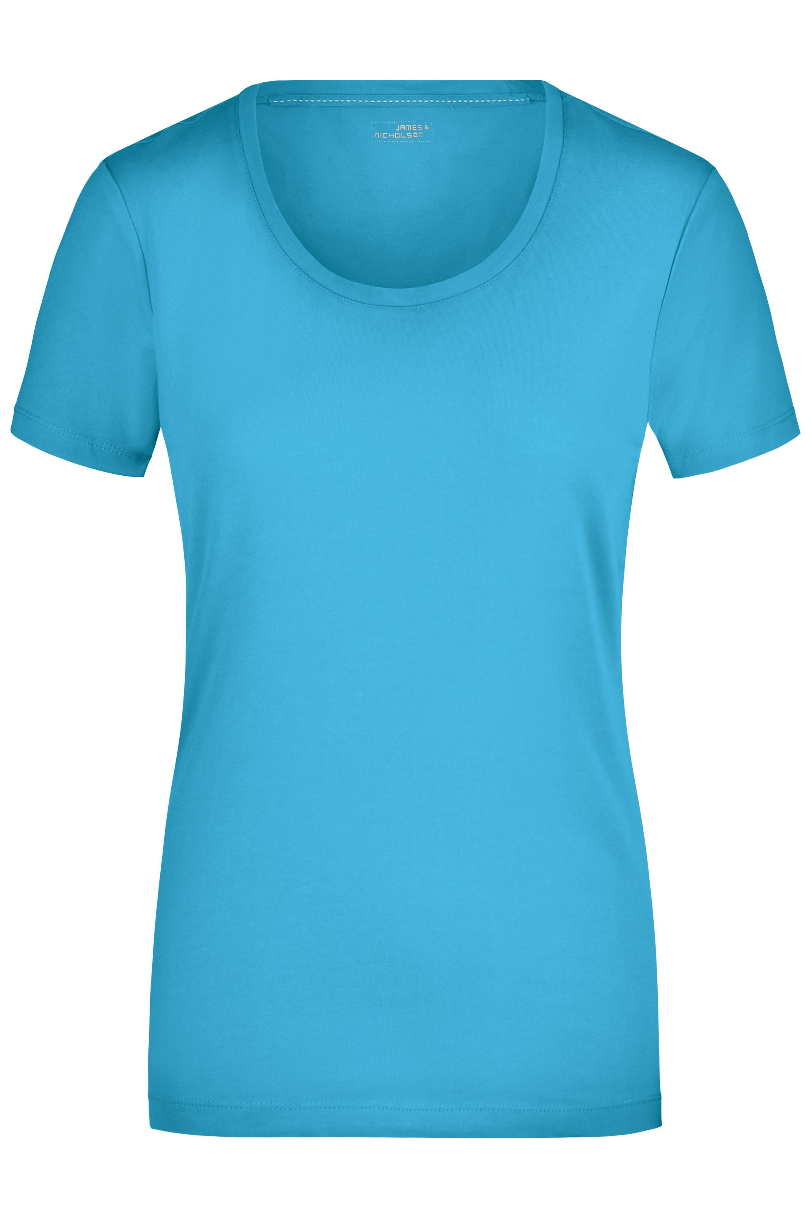 James & Nicholson Damen Elastic Rundhals Shirt turquoise