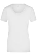 James & Nicholson Damen Elastic Rundhals Shirt white