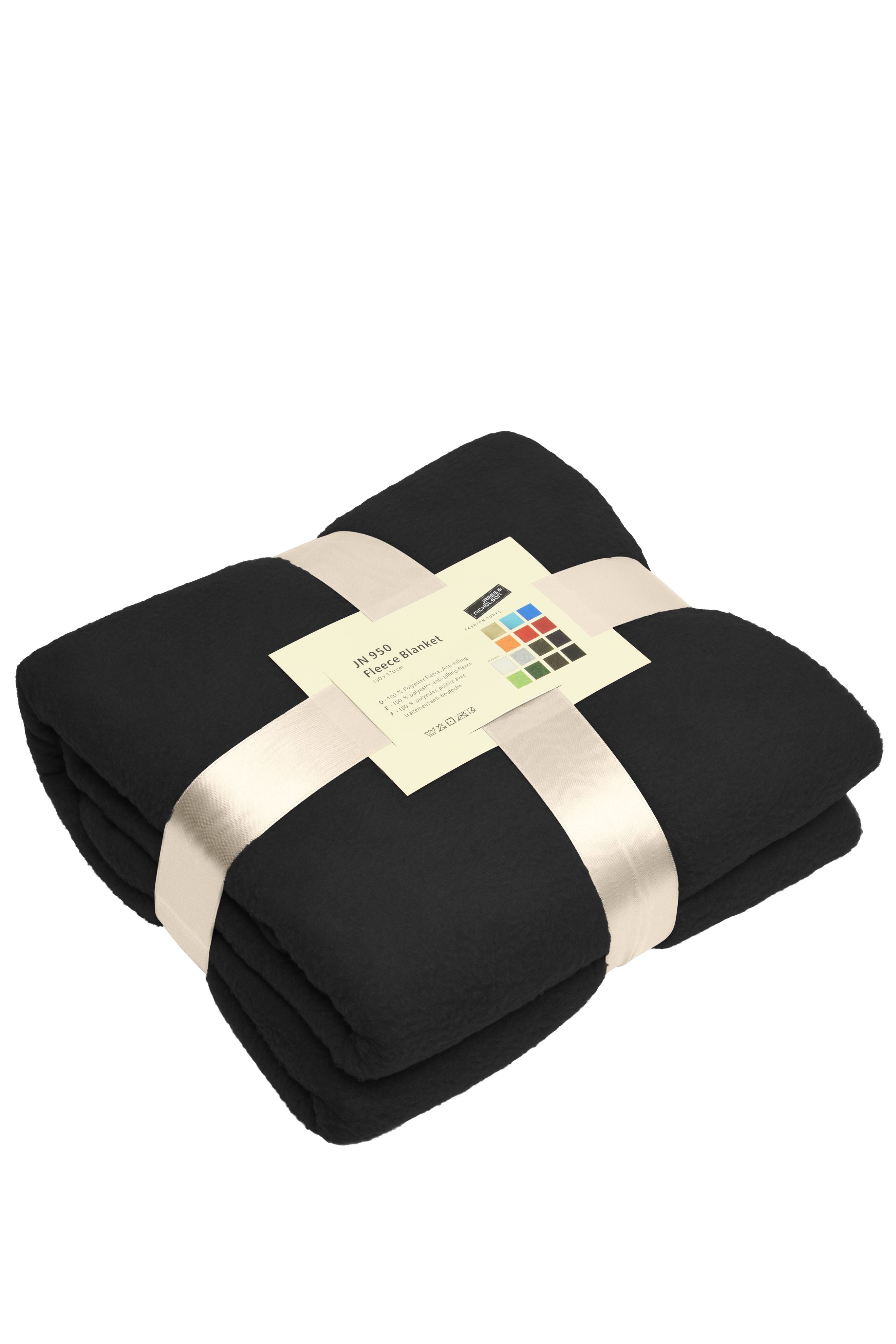 James & Nicholson Fleecedecke black