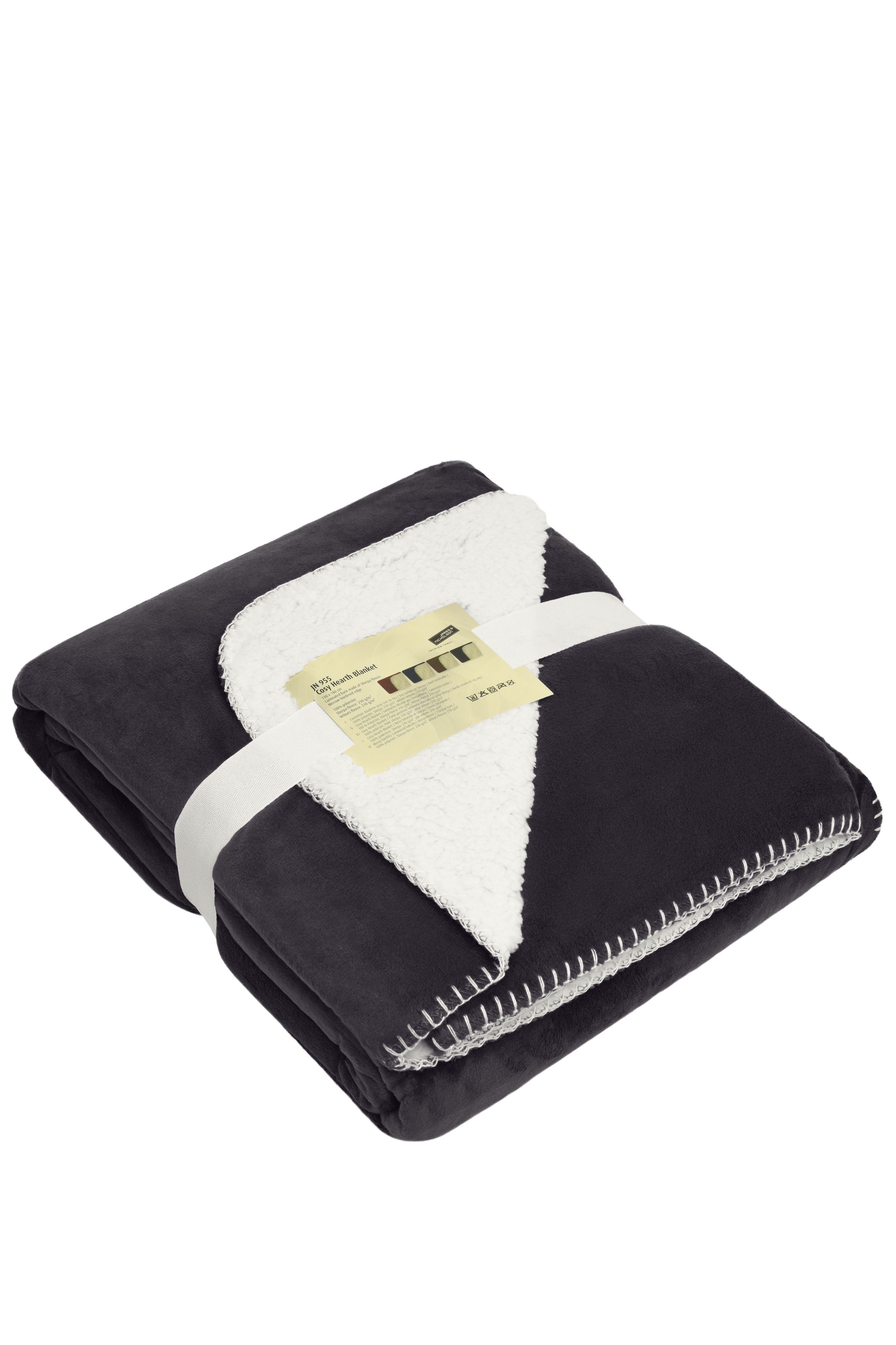 James & Nicholson Velours-Decke anthracite/natural