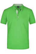 James & Nicholson Herrenpolo Karo Optik lime-green/lime-green-white