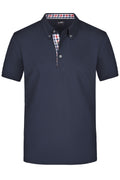 James & Nicholson Herrenpolo Karo Optik navy/red-navy-white
