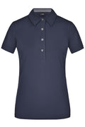 James & Nicholson Damenpolo Karo Optik navy/navy-white