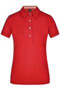 James & Nicholson Damenpolo Karo Optik red/red-white