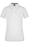 James & Nicholson Damenpolo Karo Optik white/navy/white