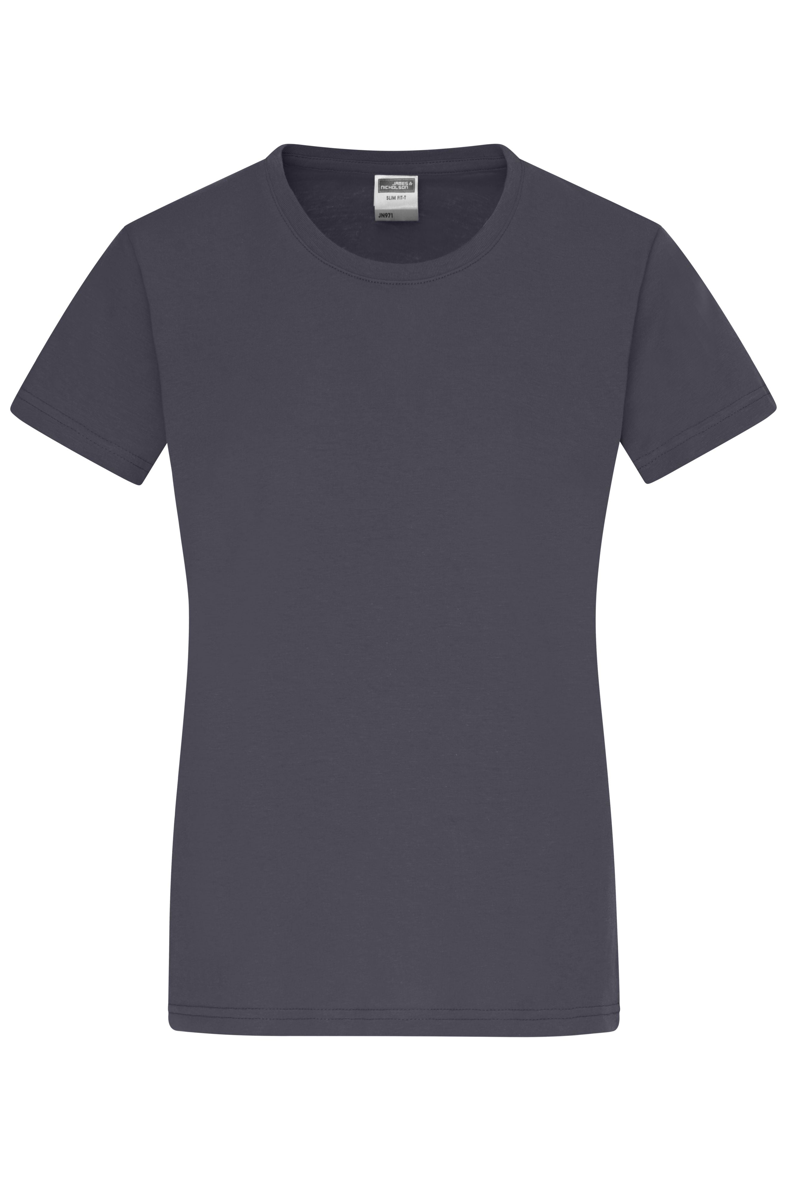 James & Nicholson Damen Rundhals T-Shirt graphite
