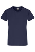 James & Nicholson Damen Rundhals T-Shirt navy