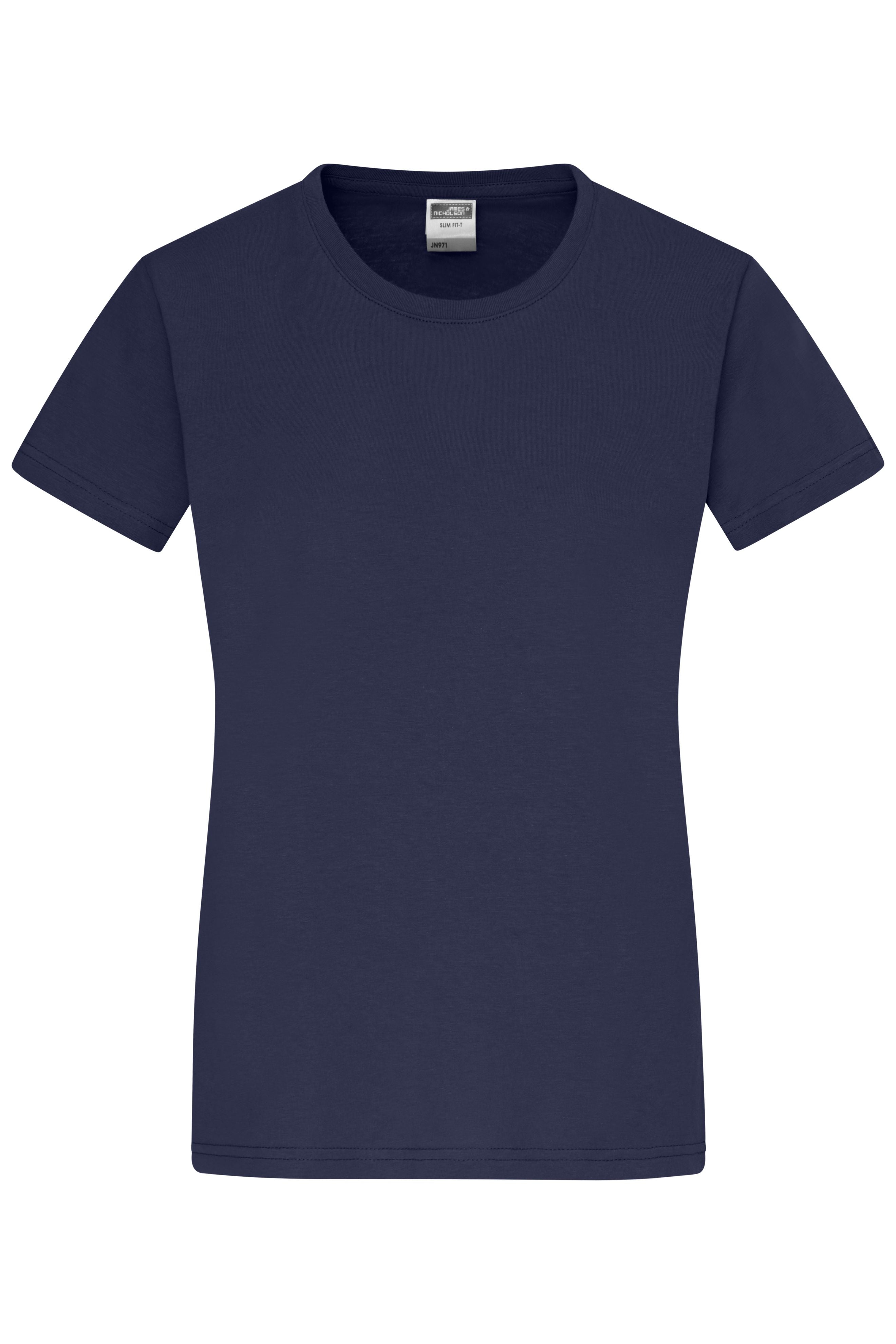 James & Nicholson Damen Rundhals T-Shirt navy