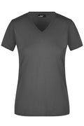James & Nicholson Damen V-T-Shirt graphite