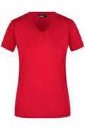 James & Nicholson Damen V-T-Shirt red
