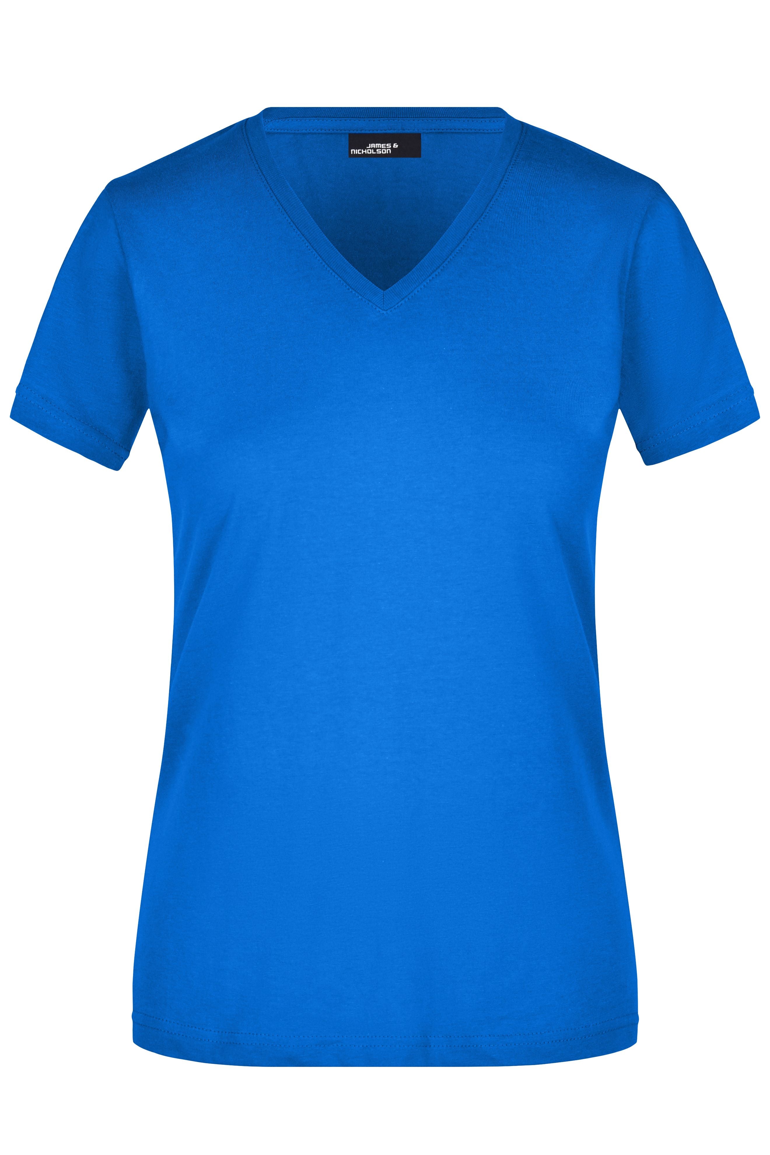 James & Nicholson Damen V-T-Shirt royal