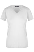 James & Nicholson Damen V-T-Shirt white