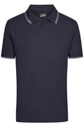 James & Nicholson Herren Elastic Polo navy/white