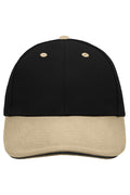 James & Nicholson Panel Sandwich Cap black/beige/black