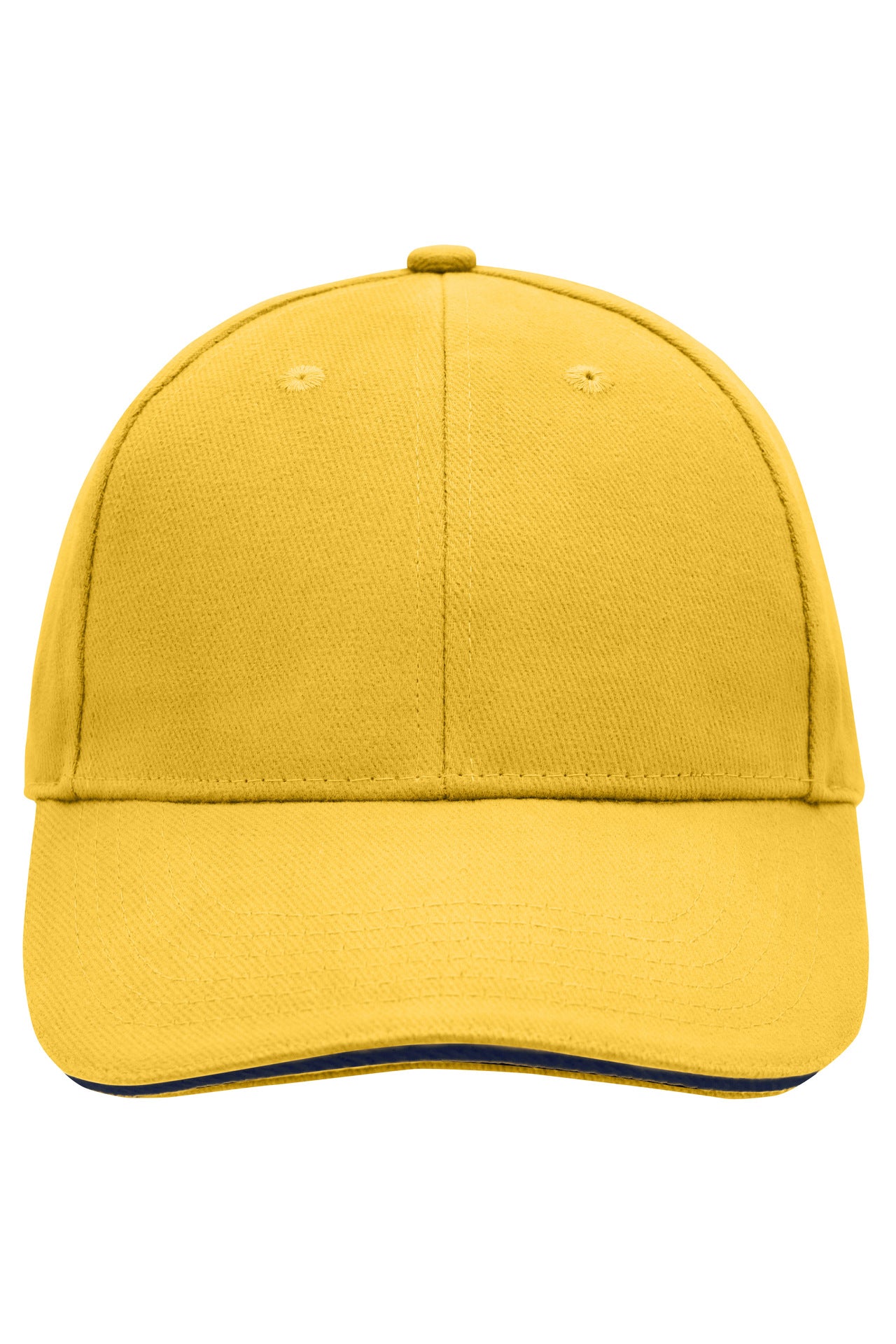James & Nicholson Panel Sandwich Cap gold-yellow/navy