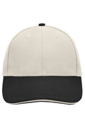 James & Nicholson Panel Sandwich Cap light-grey/black/light-grey