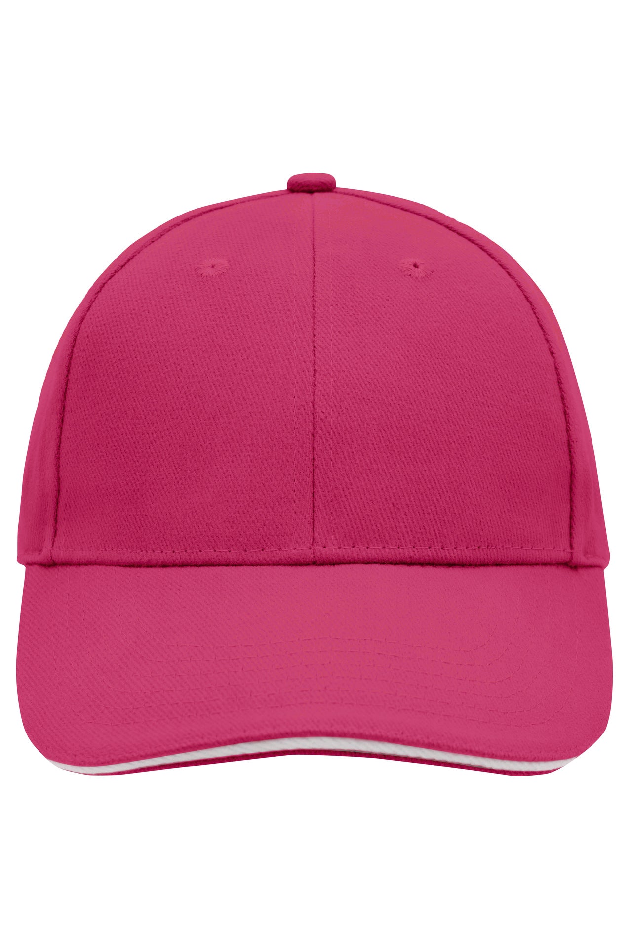 James & Nicholson Panel Sandwich Cap pink/white