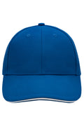 James & Nicholson Panel Sandwich Cap royal/white