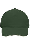 James & Nicholson Panel Sandwich Cap dark-green/natural