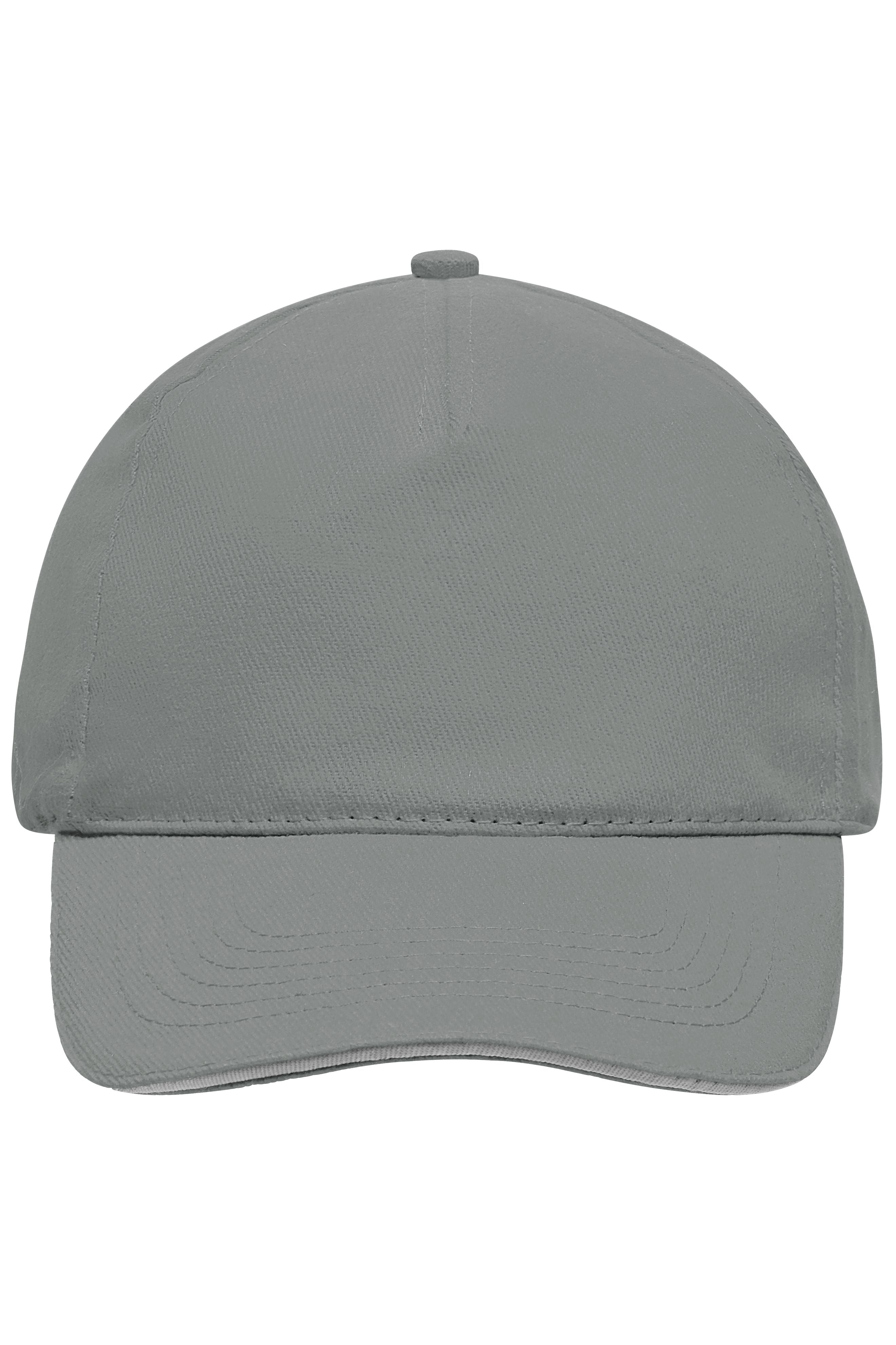 James & Nicholson Panel Sandwich Cap dark-grey/light-grey
