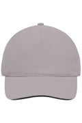 James & Nicholson Panel Sandwich Cap light-grey/black