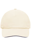 James & Nicholson Panel Sandwich Cap natural/navy