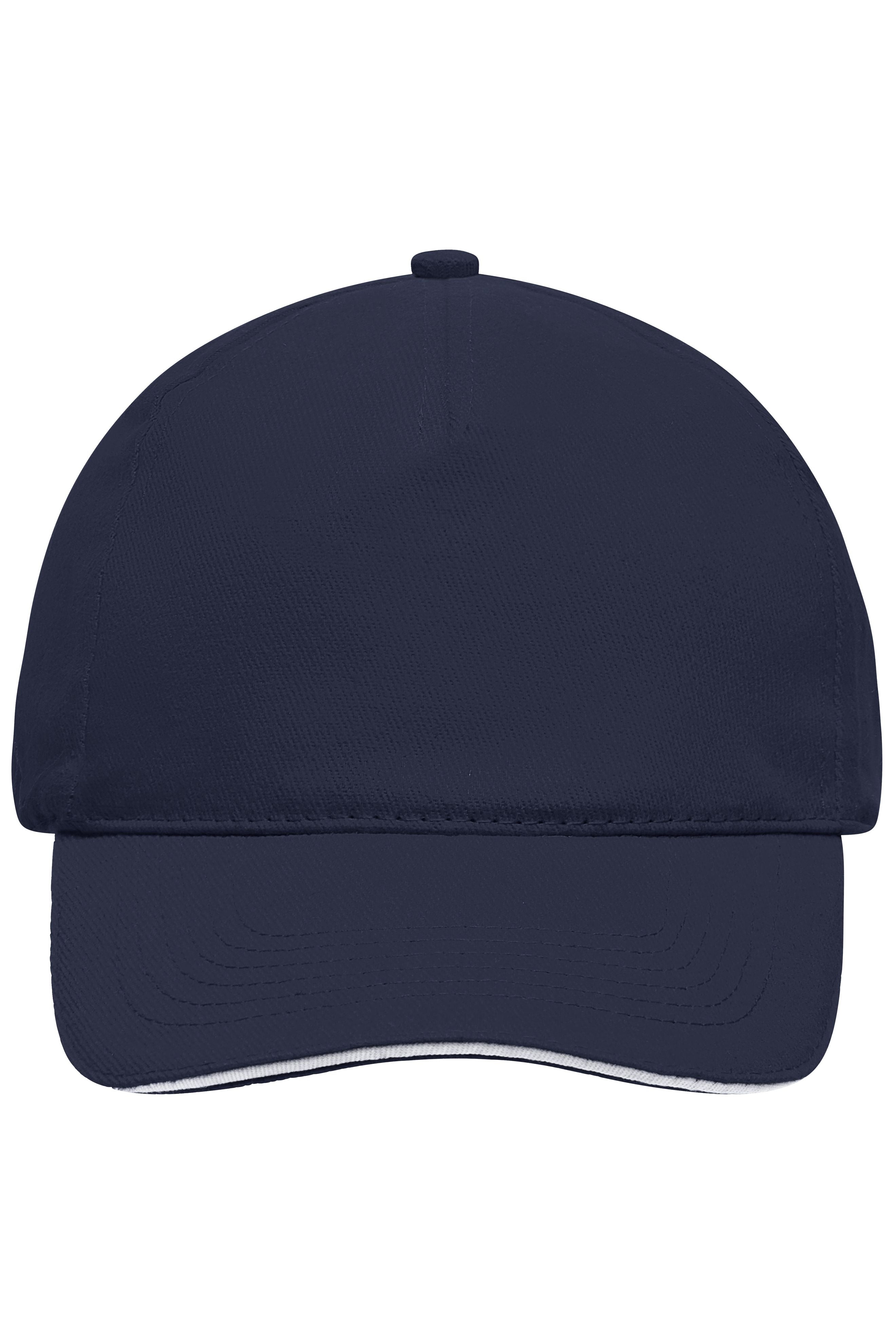 James & Nicholson Panel Sandwich Cap navy/white