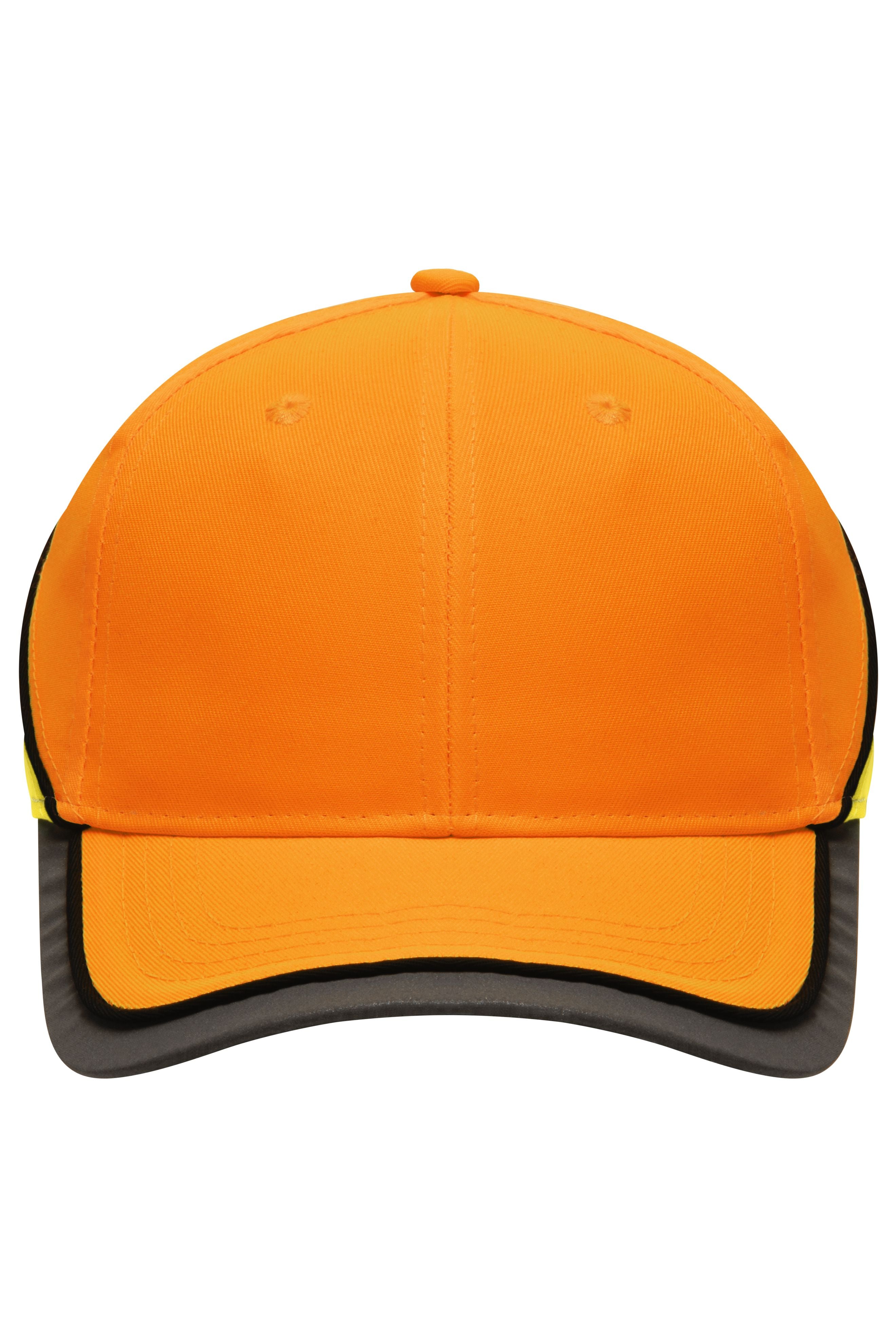 James & Nicholson Neon Reflex Cap neon-orange/neon-yellow