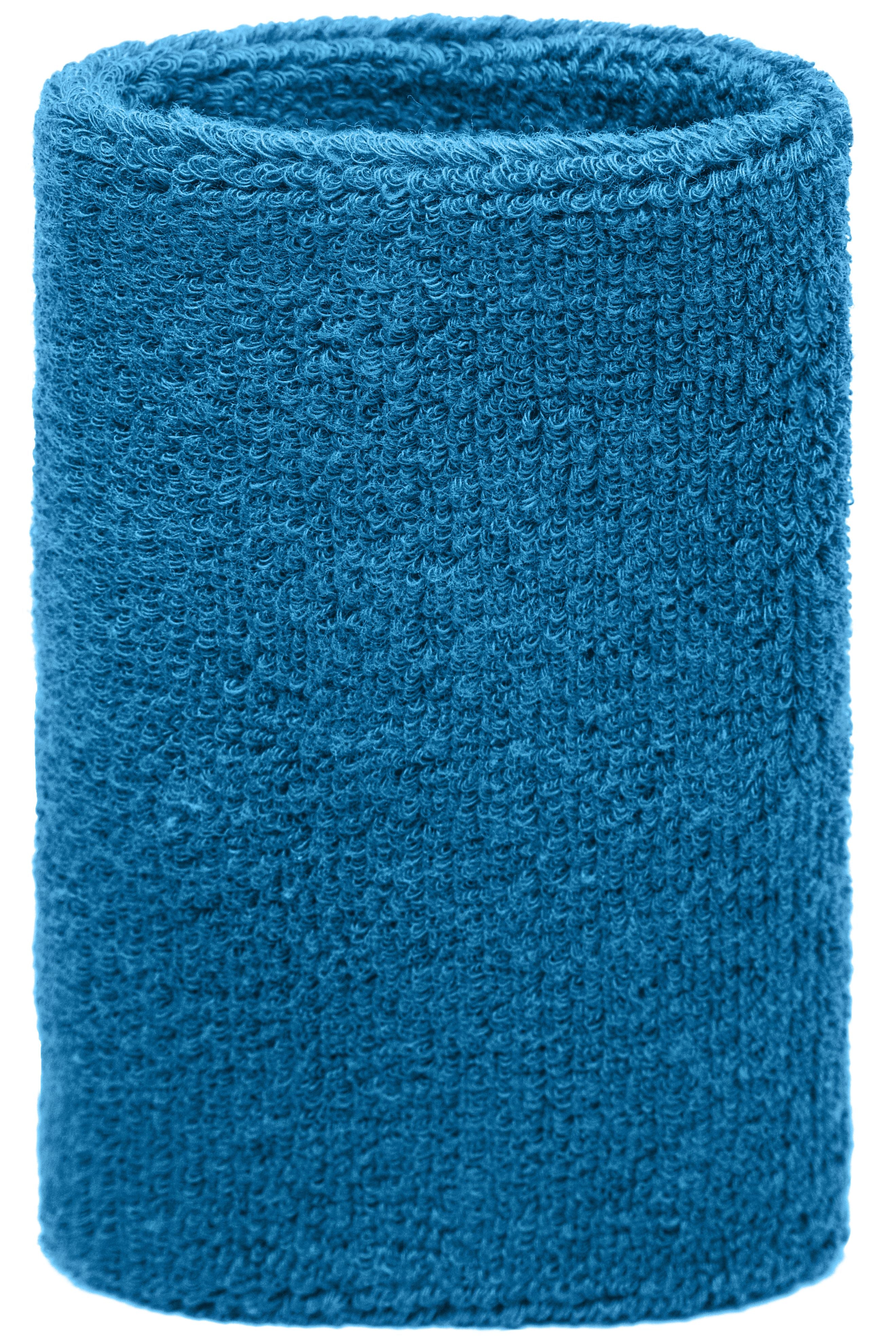 James & Nicholson Extrabreites Schweißband aqua