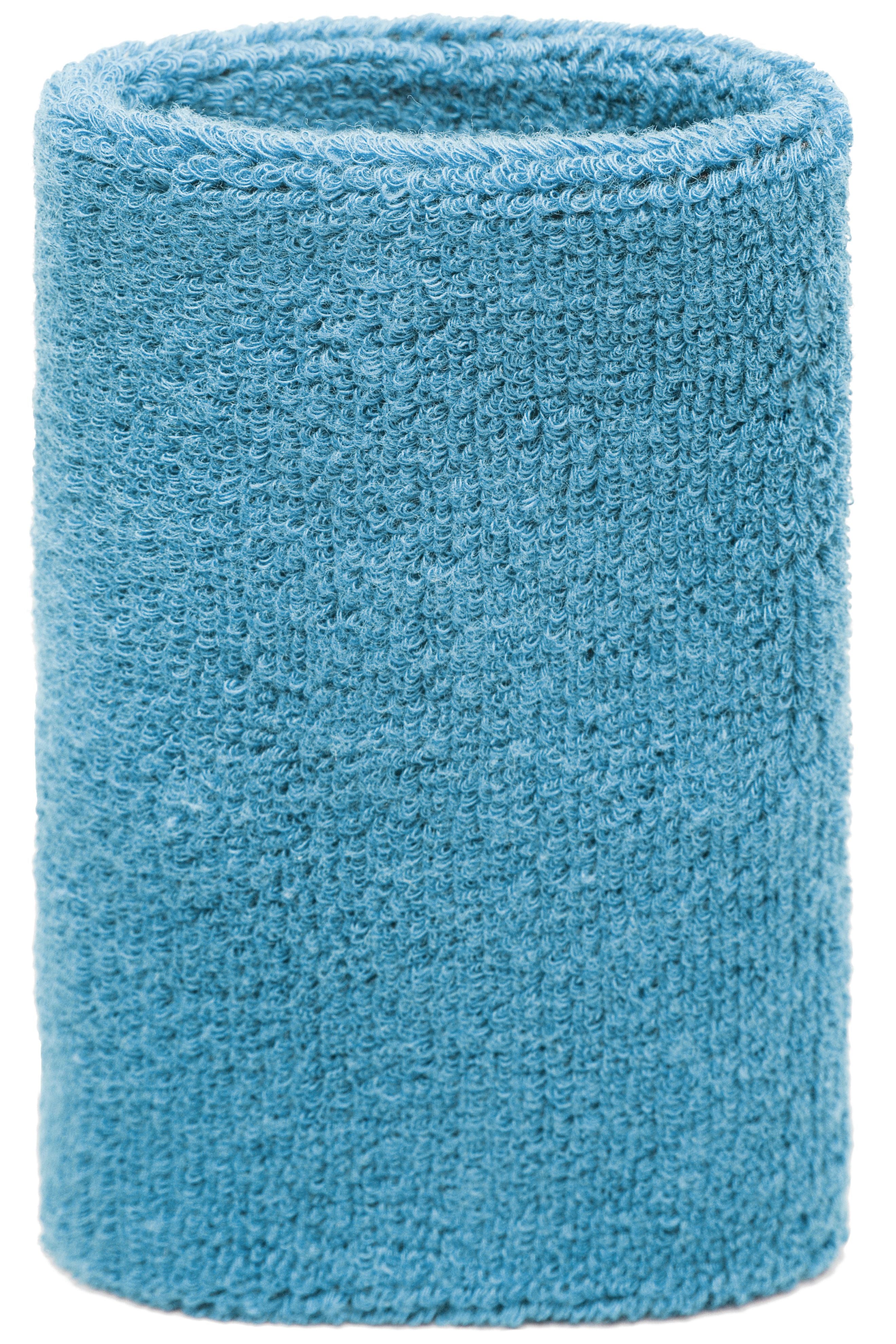 James & Nicholson Extrabreites Schweißband light-blue