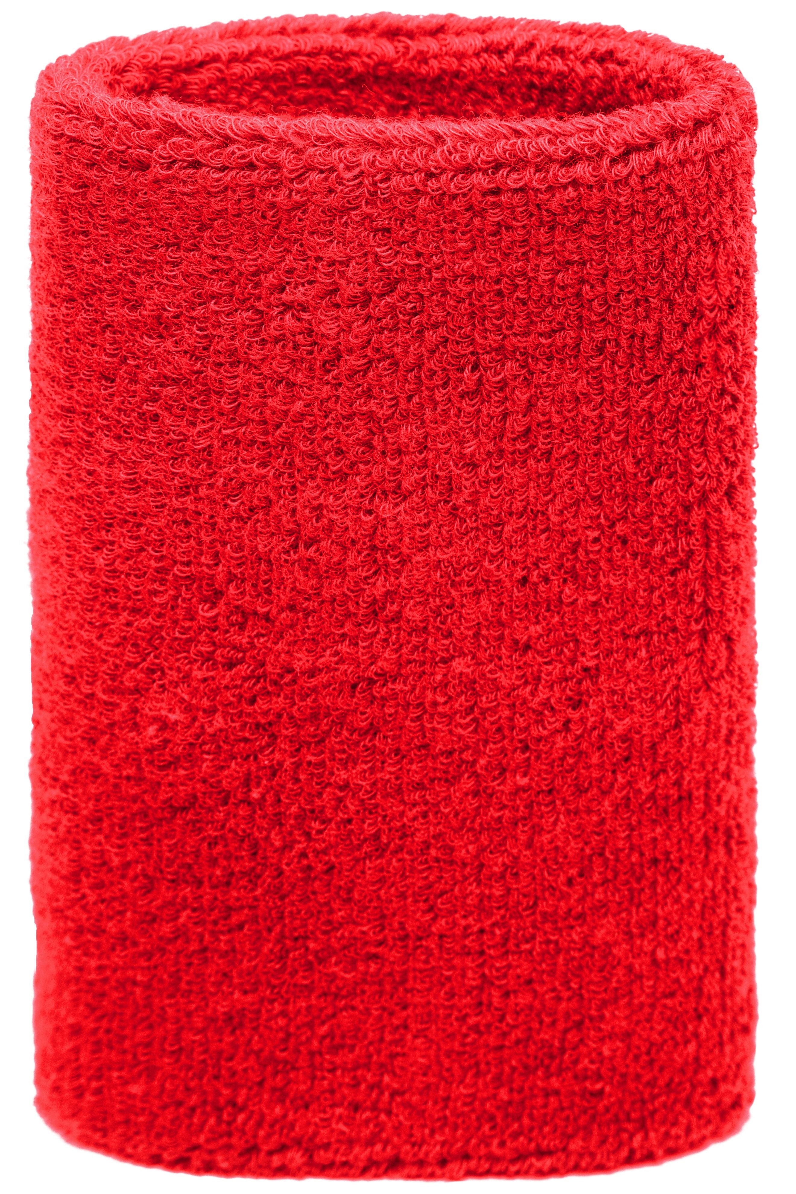 James & Nicholson Extrabreites Schweißband red