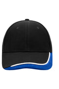 James & Nicholson Kontrast Sandwichcap black/white/royal