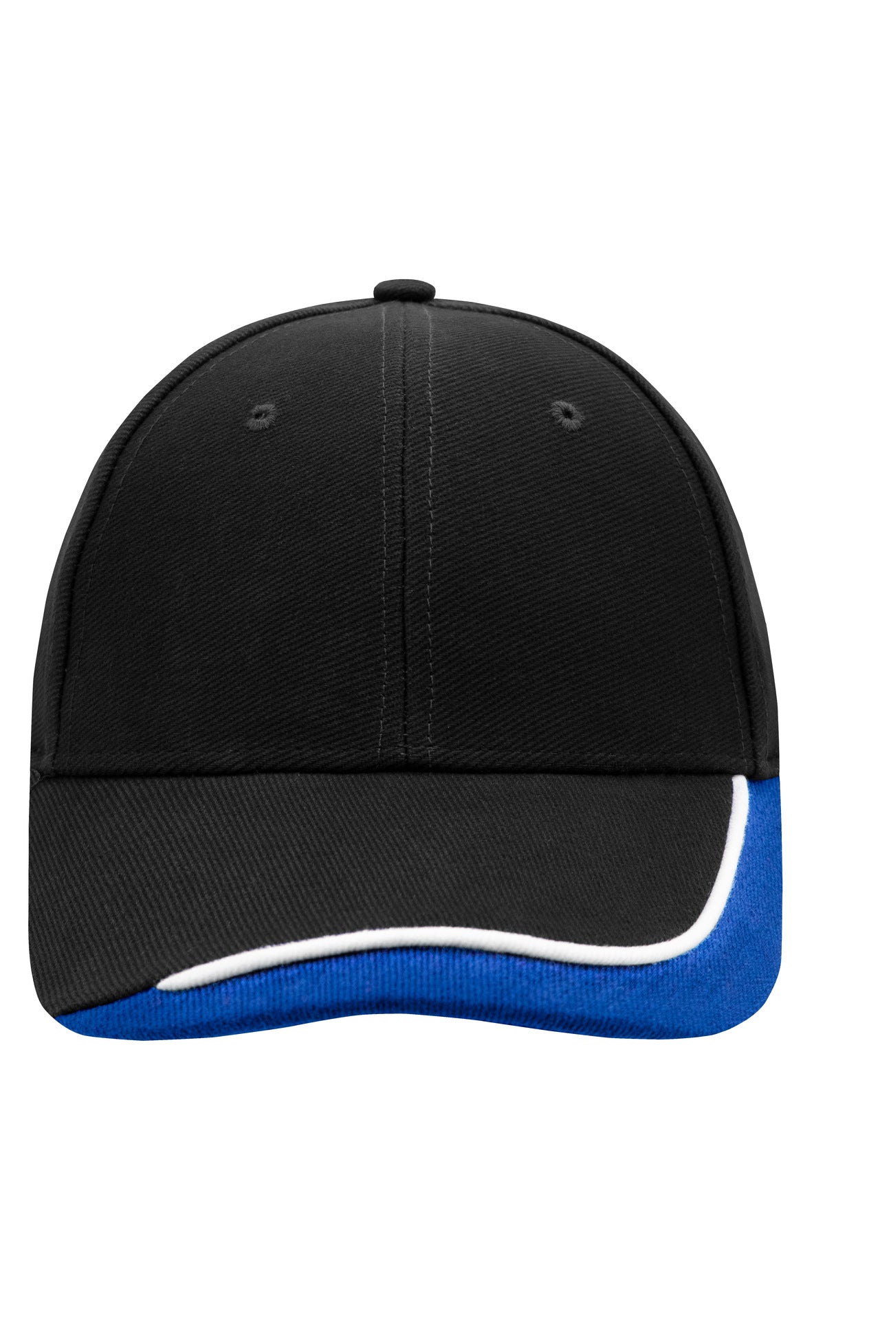 James & Nicholson Kontrast Sandwichcap black/white/royal
