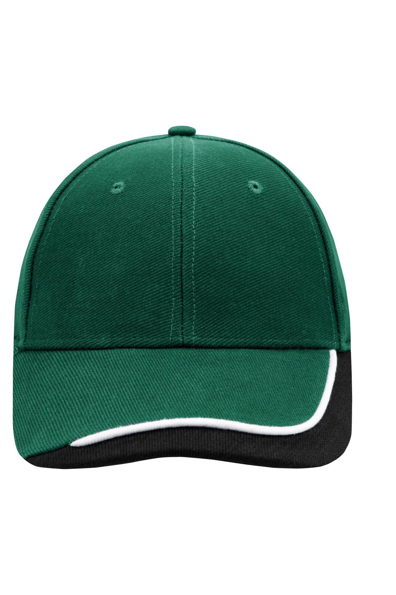 James & Nicholson Kontrast Sandwichcap dark-green/white/black