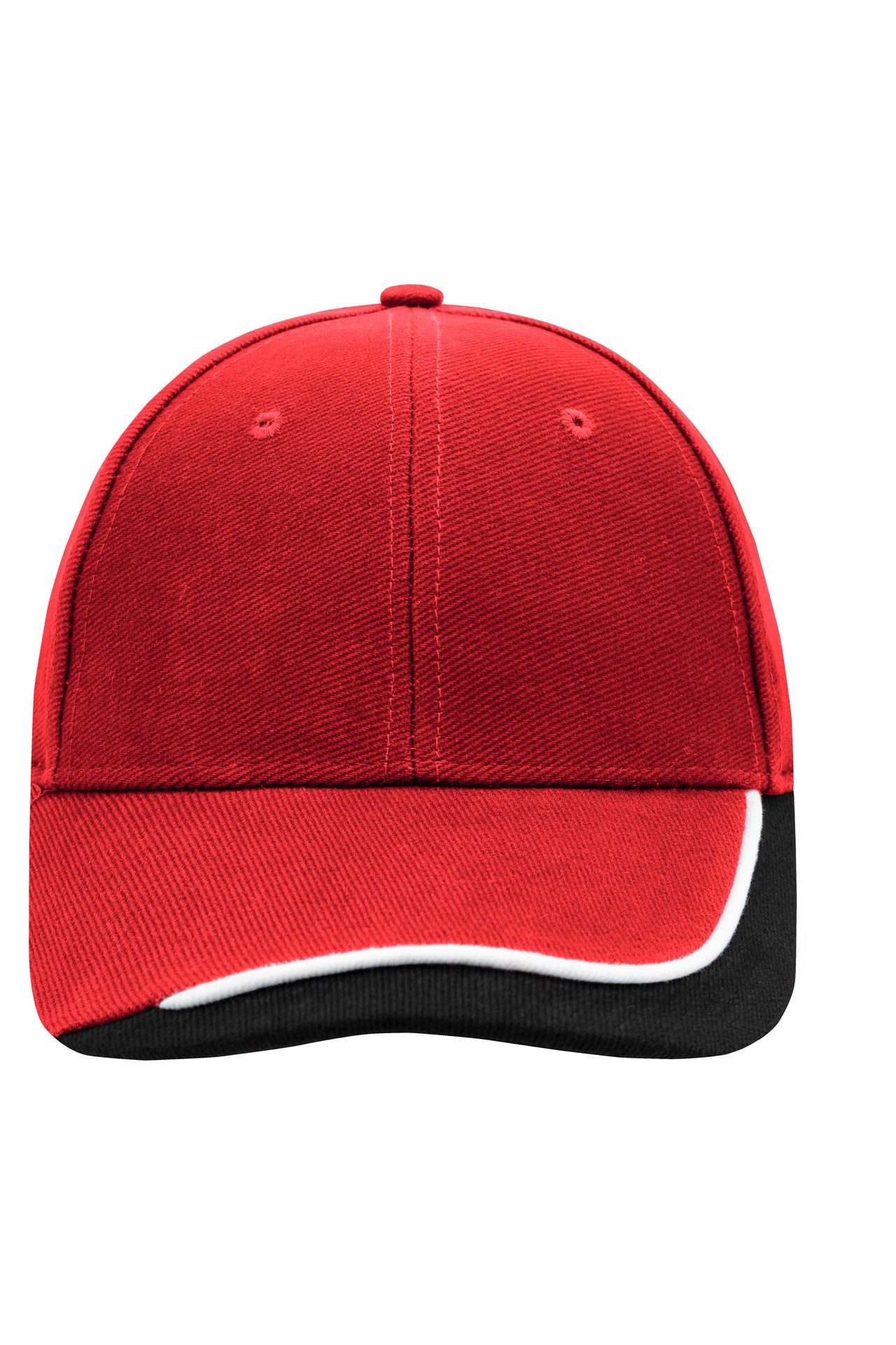 James & Nicholson Kontrast Sandwichcap red/white/black