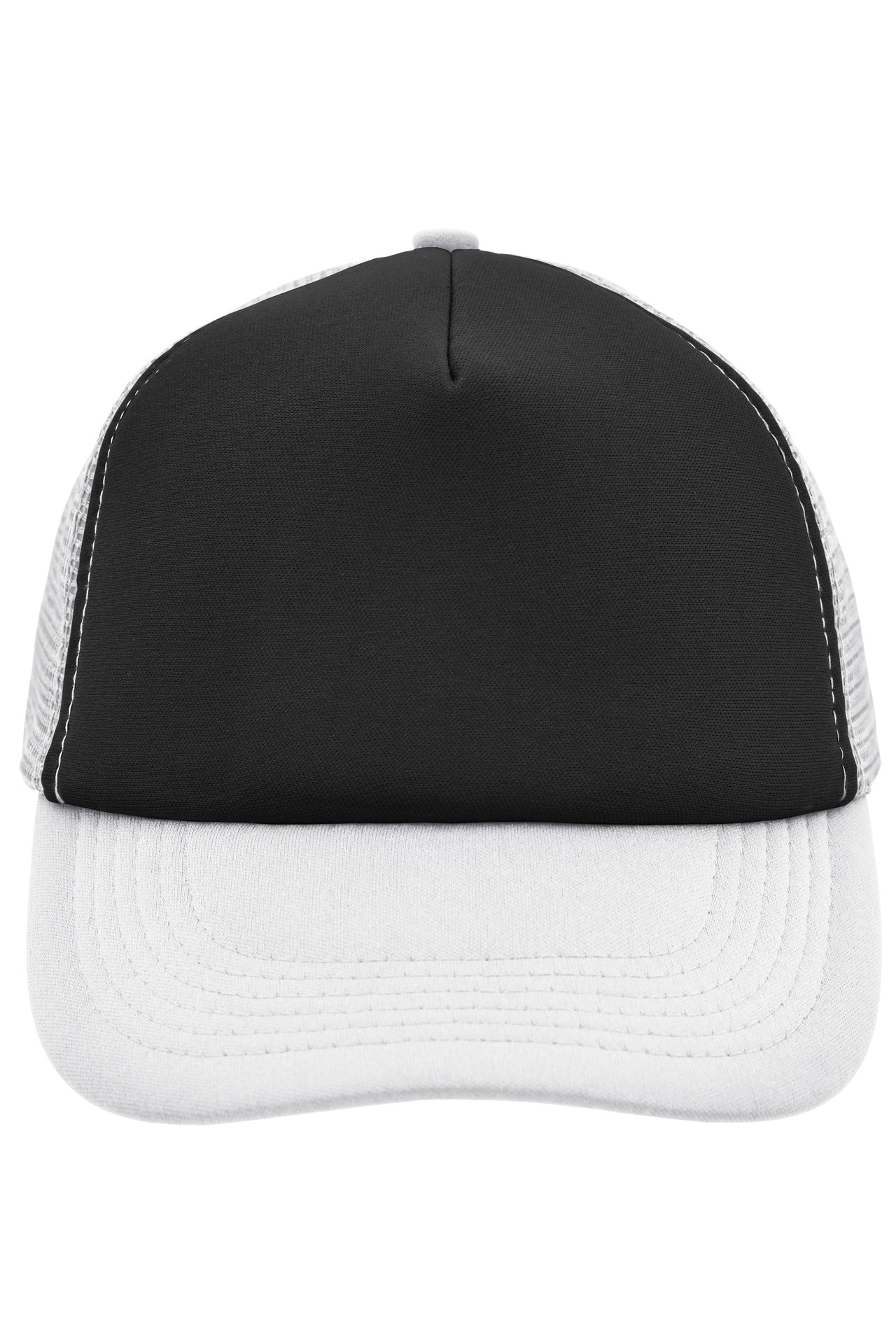 James & Nicholson Panel Mesh Cap black/white