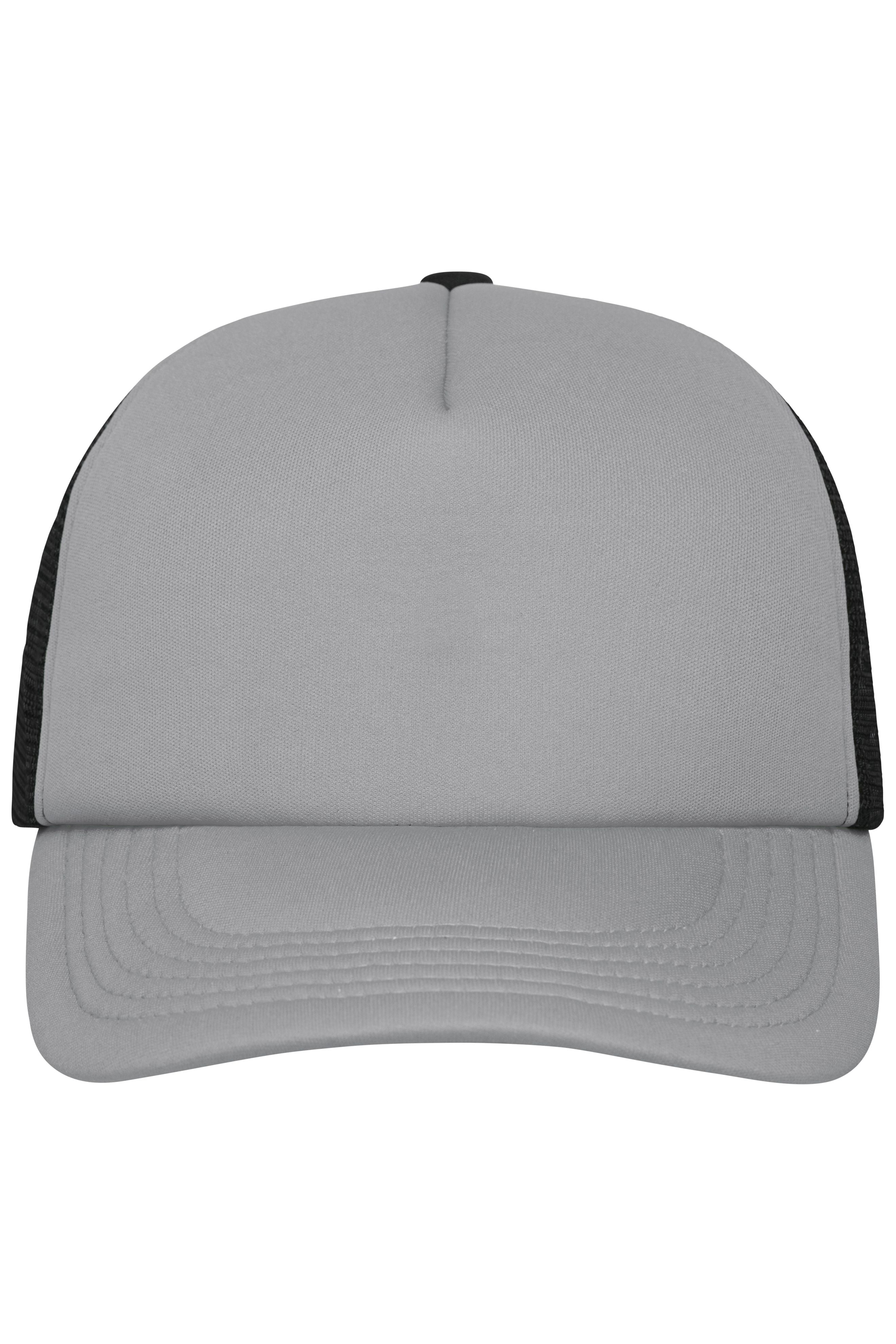 James & Nicholson Panel Mesh Cap dark-grey/black