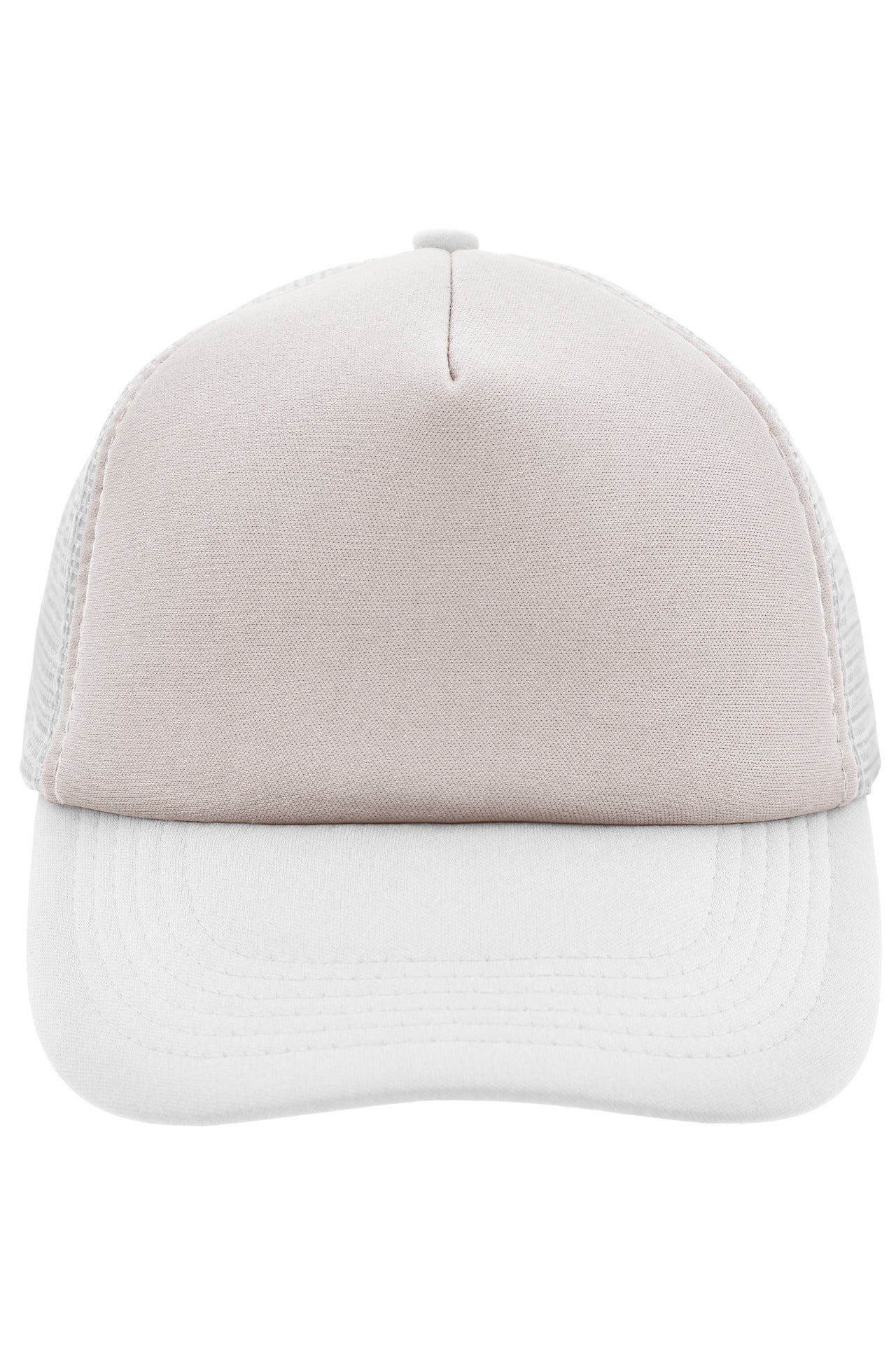 James & Nicholson Panel Mesh Cap light-grey/white