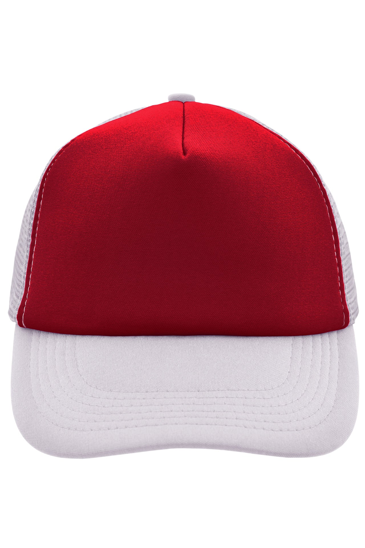 James & Nicholson Panel Mesh Cap red/white