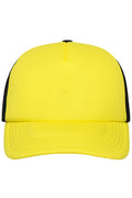 James & Nicholson Panel Mesh Cap sun-yellow/black