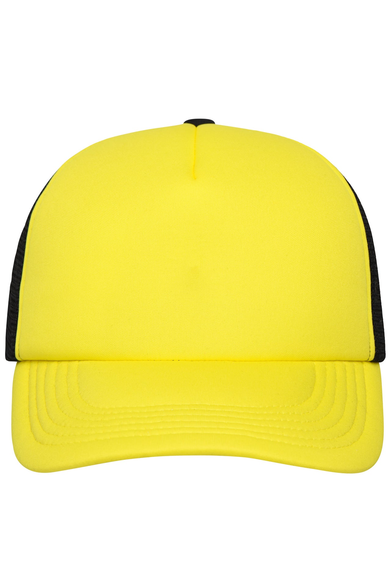 James & Nicholson Panel Mesh Cap sun-yellow/black