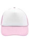 James & Nicholson Panel Mesh Cap white/baby-pink